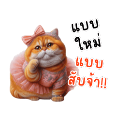 Fancy dress: cute chubby orange cat V4