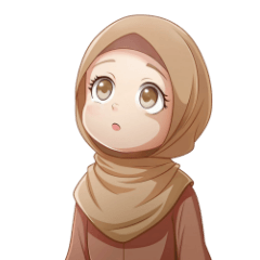 cute hijab brown