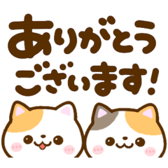 猫ちゃんデカ文字♡可愛い吹き出し