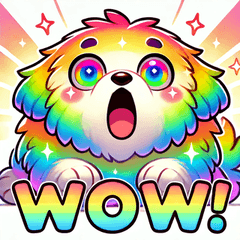 Rainbow Dog Expressions