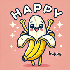 Cute Banana Emotion Stickers