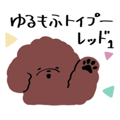 fluffy toy poodle red 1