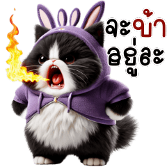 แมวน้อยน่ารัก – ชุดกระต่าย