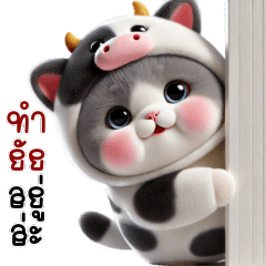 Cute little cat - cow set 2