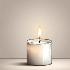 Elegant Candle Flames