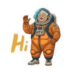 Grandpa in space