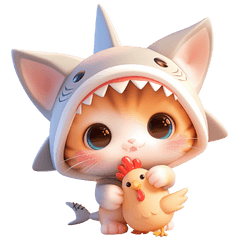 Cute Shark Cat - (Taiwan) 3