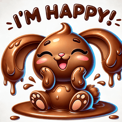 Chocolate Rabbit Stickers