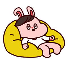 Lazy pig bunny(Daily)