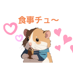 Cute hamster stickers for everyday use