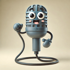 Cute Microphone Character