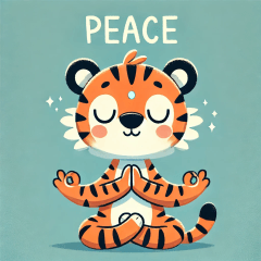 Yoga Tiger Stickers