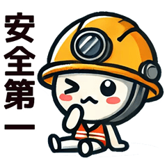 Disaster prevention character sticker