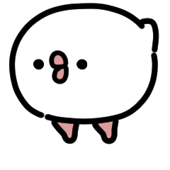 もちもち文鳥 動くスタンプ