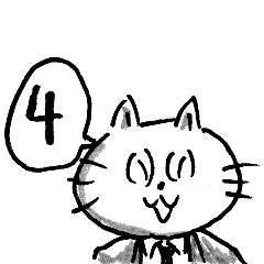 Hand drawn cat teacher 004