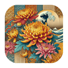 Japanese Patterns and Flowers