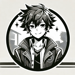 Smiling Anime Boy Character