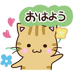 おちゃめなキジトラ猫☆花