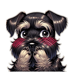 Schnauzer healing daily Sticker