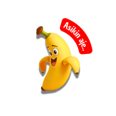 Cute yellow banana