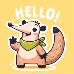 Silly Anteater Stickers @SFW