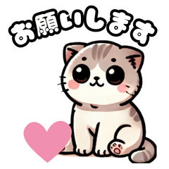 cute cat illustration stickers