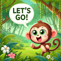 Cute Monkey Stickers!