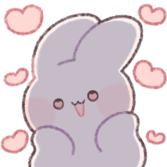 Cute Rabbit Sticker!!!! – LINE stickers | LINE STORE