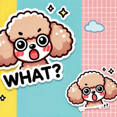 Toy Poodle Stickers @SFW