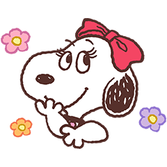 Snoopy Belle Line Stickers Line Store