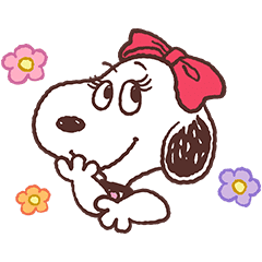 Snoopy Belle Line Stickers Line Store
