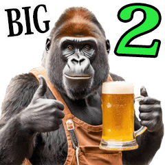 A big gorilla who likes to drink 2