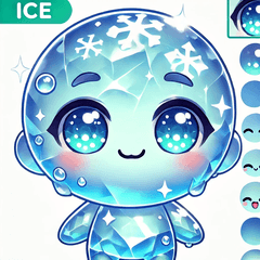 Anime Ice Character Stickers