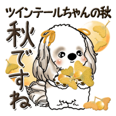 Twin tails Shih Tzu (autumn)