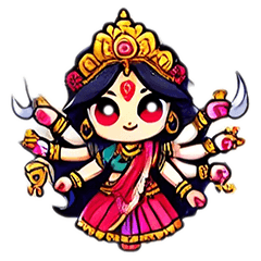 Cute Auspicious Goddess Kali