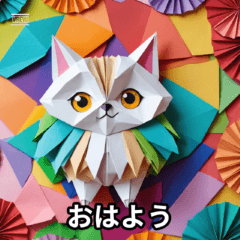 Origami Sticker Story