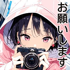 Anime Raincoat Girl