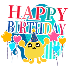 Little Monster Happy Birthday Card EP01