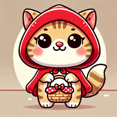 Little Red Riding Hood Cat New