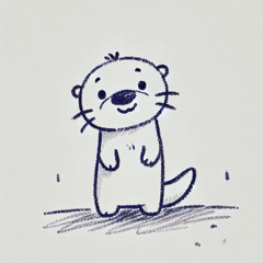 Crayon Otter"Kotsume"1