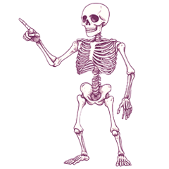 Polite Skeleton Sticker2