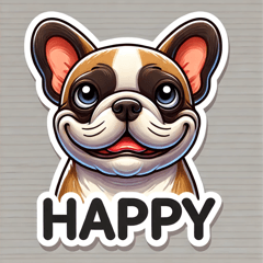 BULLs French Bulldog Stickers2