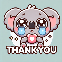 Teary Koala Stickers @SFW