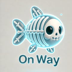 Cute Skeleton Fish