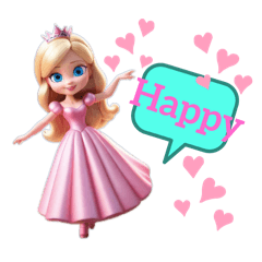 Princess Rose's daily life Sticker.