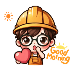 Cute construction is falling in love