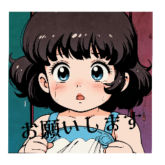 retro cute baby