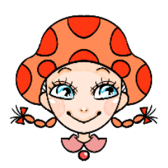 Colorful Mushroom Girl