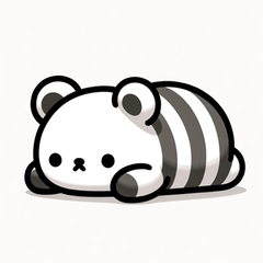 Stripe Bear Stickers