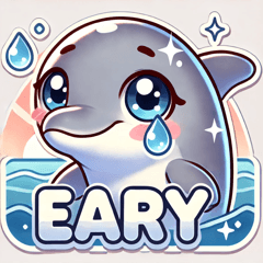 Emotional Dolphin Stickers @SFW